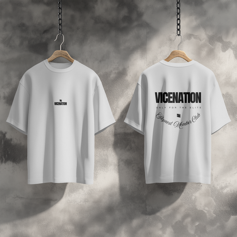 VICENATION® Essential T-shirt - Supreme Member Club Edition (Withe)